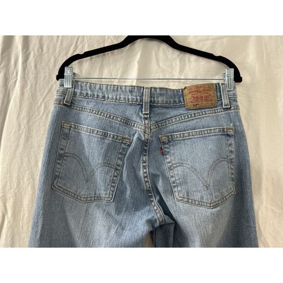 Levis Womens Blue 519 Low Flare Stretch Denim Jean Pants Size 11 JR M - Picture 11 of 13